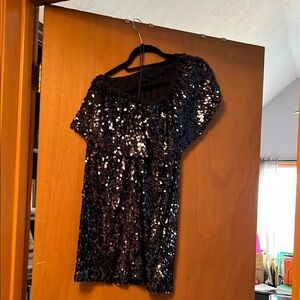 BB Dakota Women's Just Dance Stretch Sequin Cocktail Dress